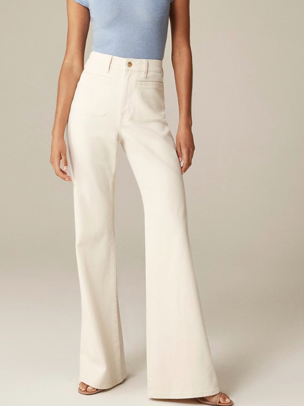 J. Crew Vintage Flare Jean Ecru size 25 NWT